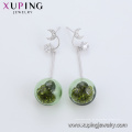 Pendientes colgantes con forma de estrella y luna en forma de estrella, diseño individual y estilo Xuping E-709